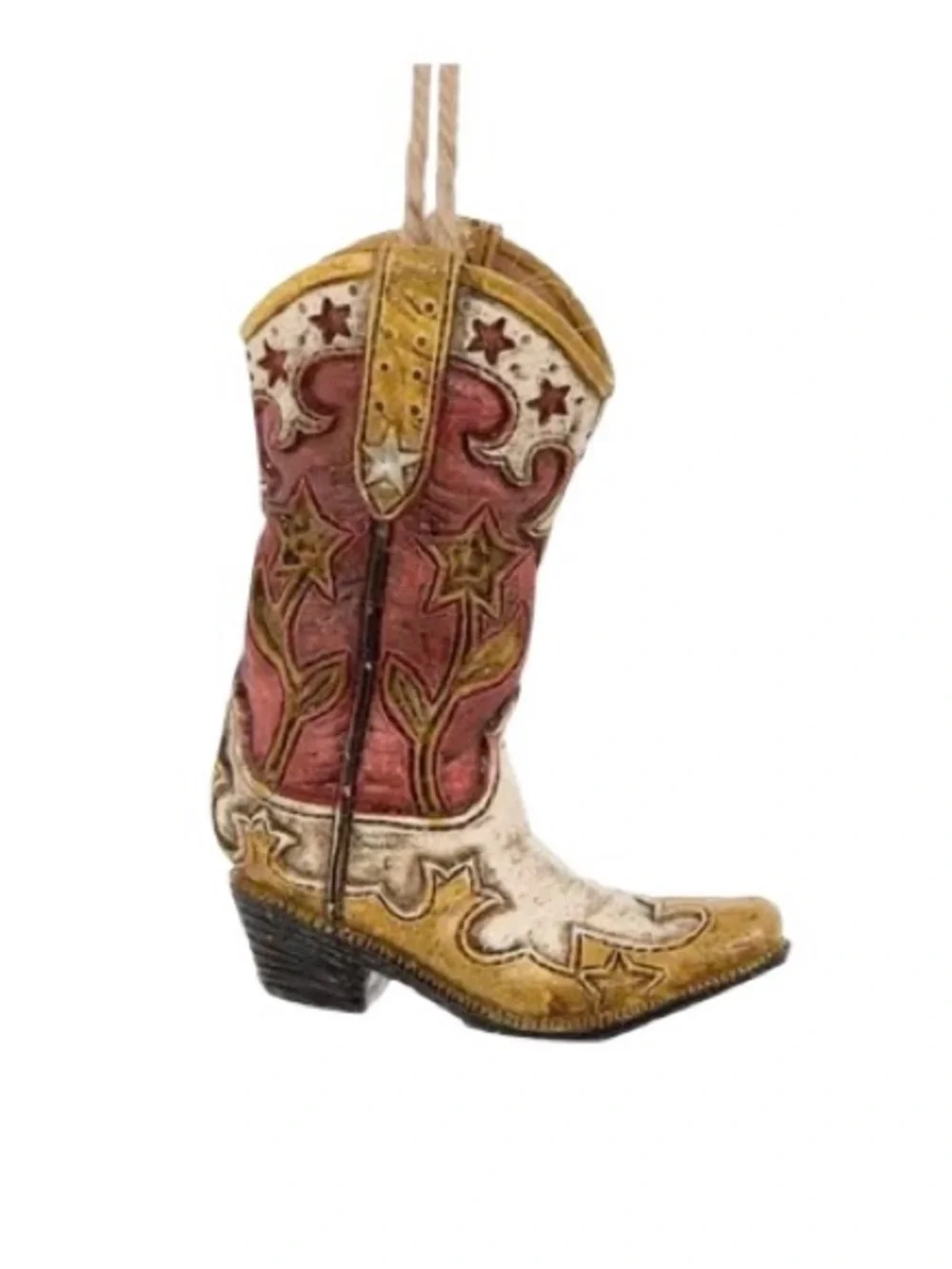 🆕- Christmas Rustic Cowboy Boot Ornament